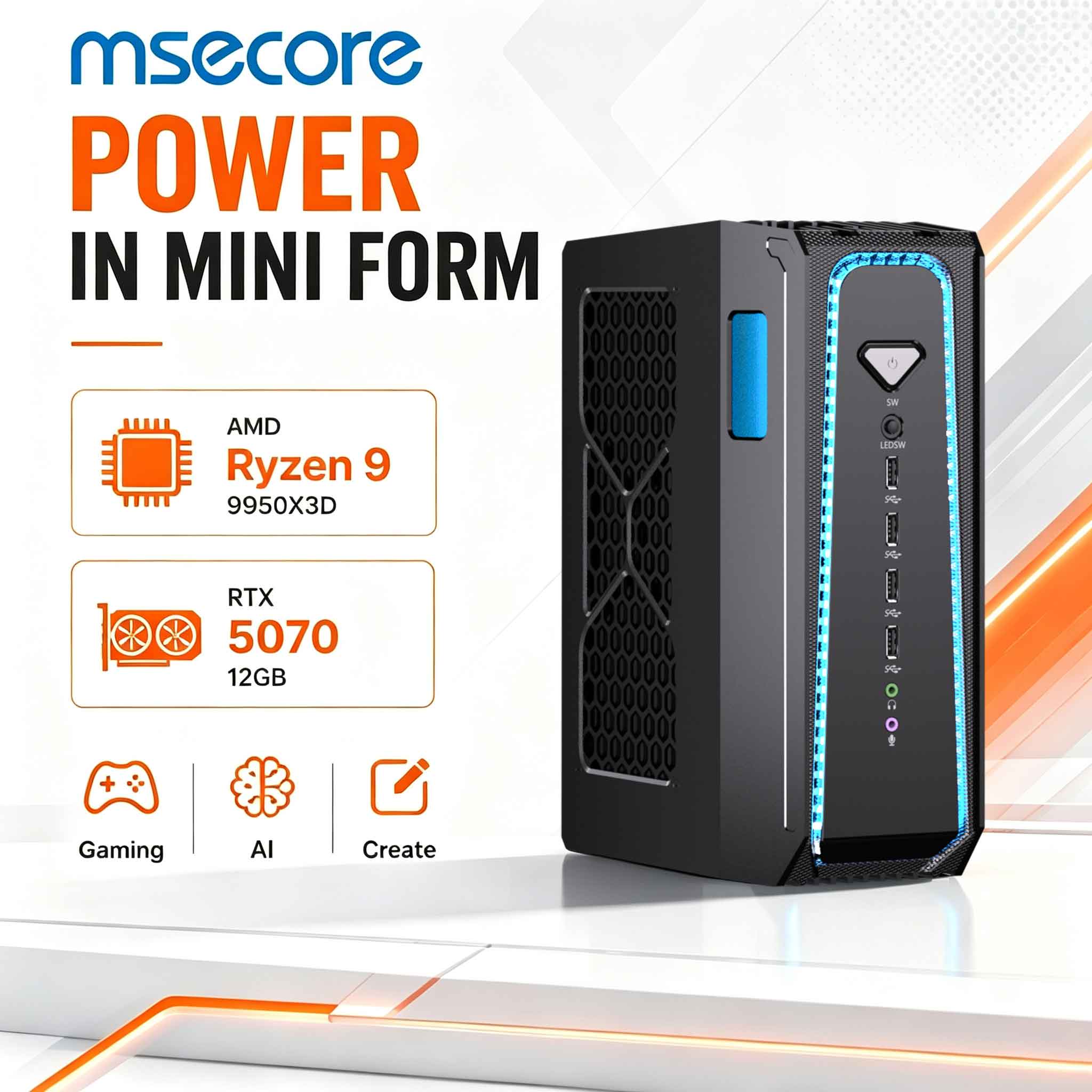 Pc Gaming Liquid - MSECORE – komputer gamingowy z płynnym