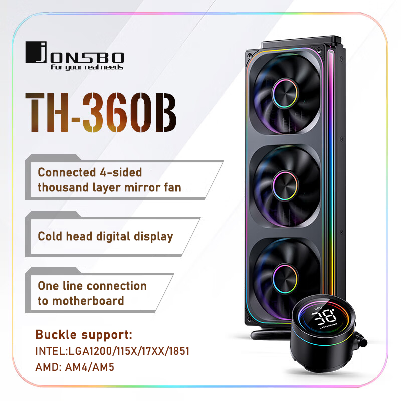 Pc Water Cooling - Jonsbo TH-360 AIO chłodzenie ciałem płynnym