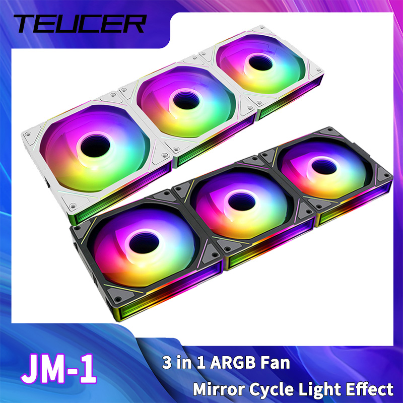 Pc Water Cooling - TEUCER JM-1 Wentylator obudowy komputera ARGB