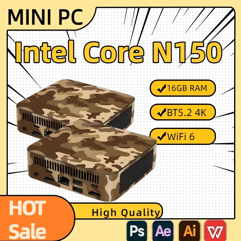 Kompaktowy Mini PC Intel N150  – Pc Gaming Intel recenzja i cena